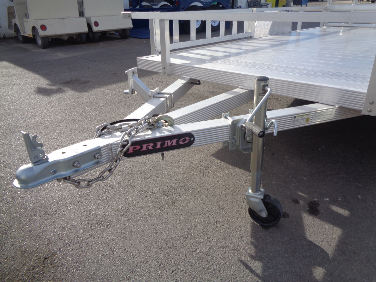 New 2023 Primo * ATV82X14 * 14ft Aluminum ATV Trailer w/ Side Ramps & Bi-Fold Tailgate