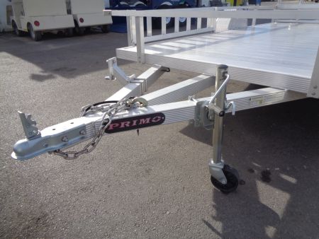 New 2023 Primo * ATV82X14 * 14ft Aluminum ATV Trailer w/ Side Ramps & Bi-Fold Tailgate