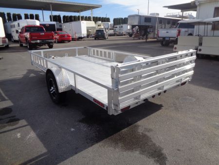 New 2023 Primo * ATV82X14 * 14ft Aluminum ATV Trailer w/ Side Ramps & Bi-Fold Tailgate