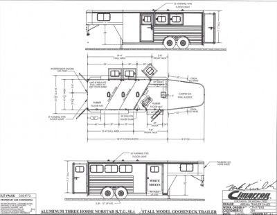 New 2026 Cimarron 3H Northstar R.T.G. GN Horse Trailer