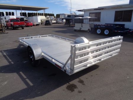 New 2023 Primo * UT82X14-LP * 14ft Aluminum ATV Trailer w/ Bi-Fold Tailgate