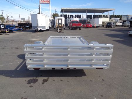 New 2023 Primo * UT82X14-LP * 14ft Aluminum ATV Trailer w/ Bi-Fold Tailgate