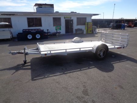 New 2023 Primo * UT82X14-LP * 14ft Aluminum ATV Trailer w/ Bi-Fold Tailgate