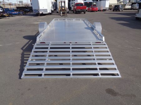New 2023 Primo * UT82X14-LP * 14ft Aluminum ATV Trailer w/ Bi-Fold Tailgate