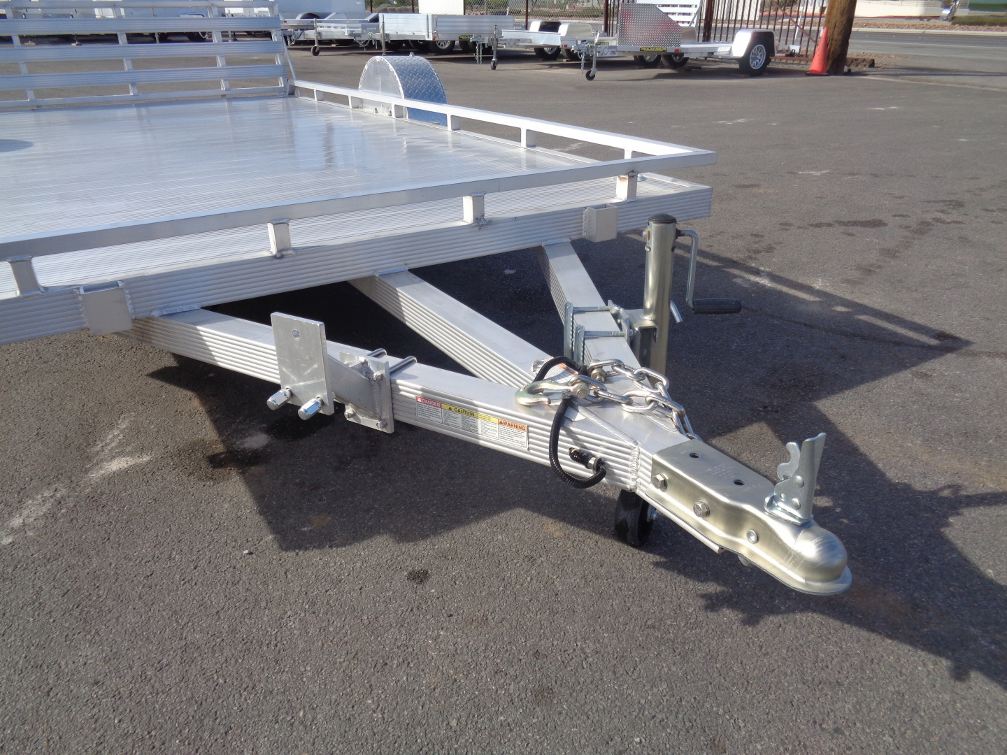 New 2023 Primo * UT82X14-LP * 14ft Aluminum ATV Trailer w/ Bi-Fold Tailgate