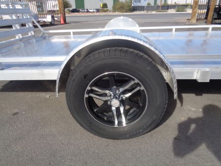 New 2023 Primo * UT82X14-LP * 14ft Aluminum ATV Trailer w/ Bi-Fold Tailgate
