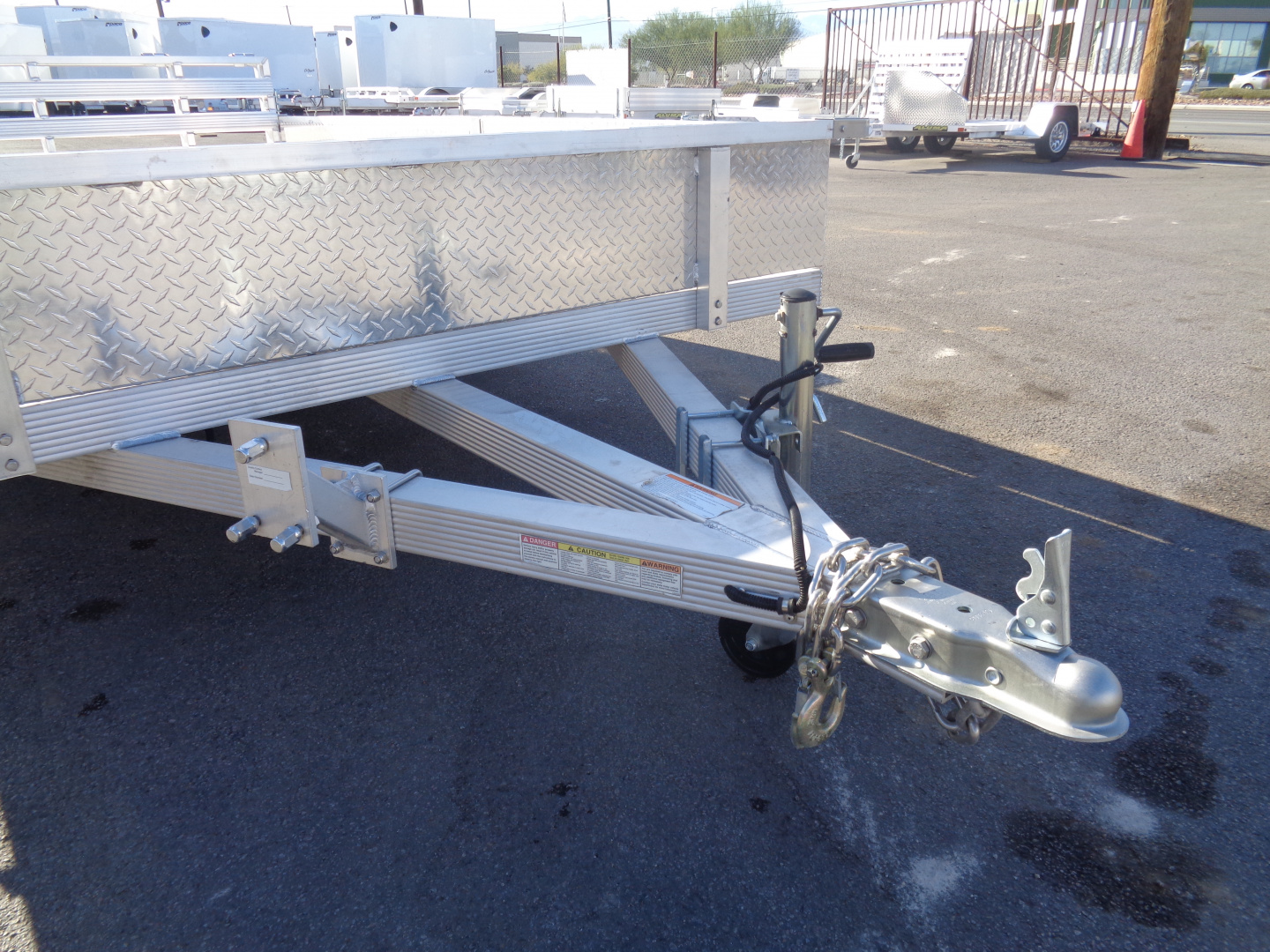 New 2023 Primo * ATV82X12-ATP* 12ft Aluminum ATV Trailer w/ Side Ramps & Bi-Fold Tailgate