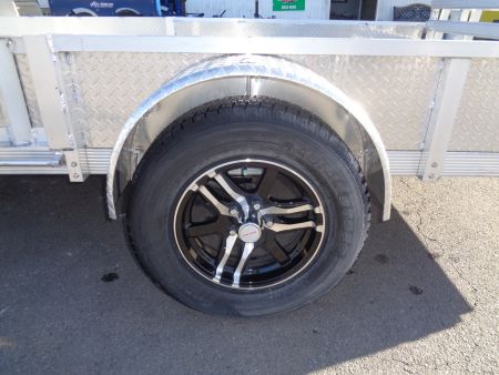 New 2023 Primo * ATV82X12-ATP* 12ft Aluminum ATV Trailer w/ Side Ramps & Bi-Fold Tailgate