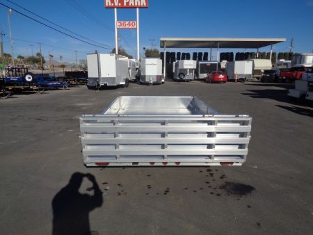 New 2023 Primo * ATV82X12-ATP* 12ft Aluminum ATV Trailer w/ Side Ramps & Bi-Fold Tailgate