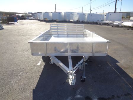 New 2023 Primo * ATV82X12-ATP* 12ft Aluminum ATV Trailer w/ Side Ramps & Bi-Fold Tailgate