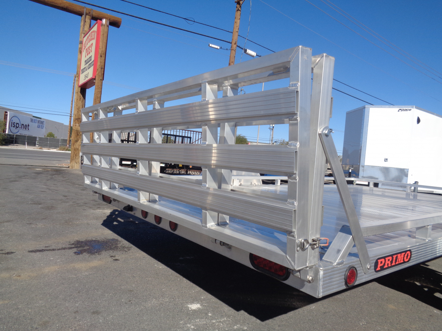 New 2023 Primo * UT82X12-LP * 12ft Aluminum ATV Trailer w/ Bi-Fold Tailgate