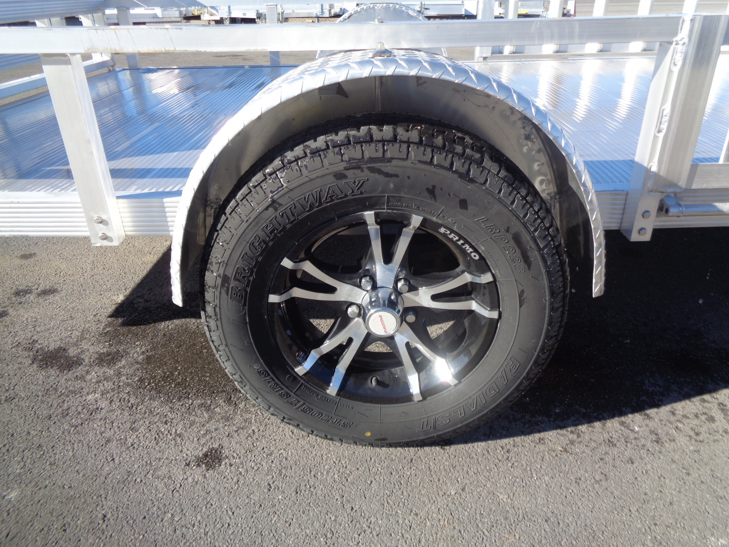 New 2023 Primo * ATV82X12 * 12ft Aluminum ATV Trailer w/ Side Ramps & Bi-Fold Tailgate