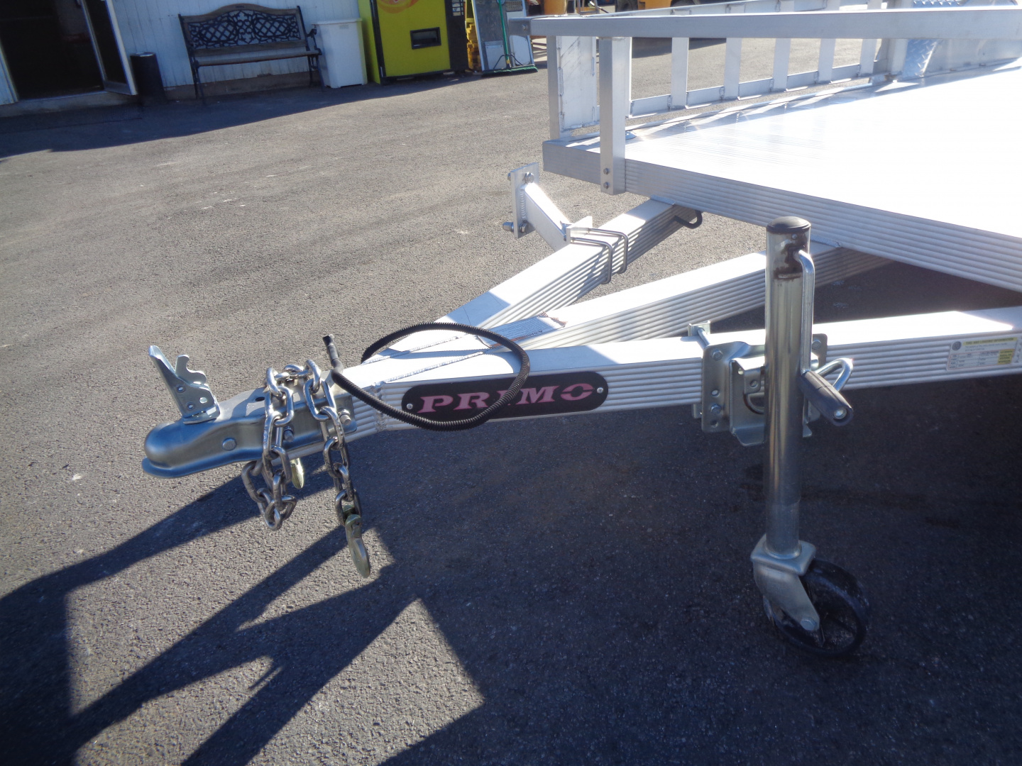 New 2023 Primo * ATV82X12 * 12ft Aluminum ATV Trailer w/ Side Ramps & Bi-Fold Tailgate