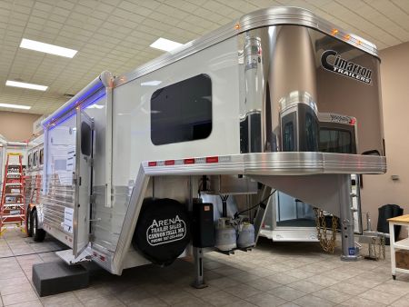 New 2026 Cimarron Trailers 3 Horse 10' 8  Trail Boss Conversions Living Quarters Horse Trailer