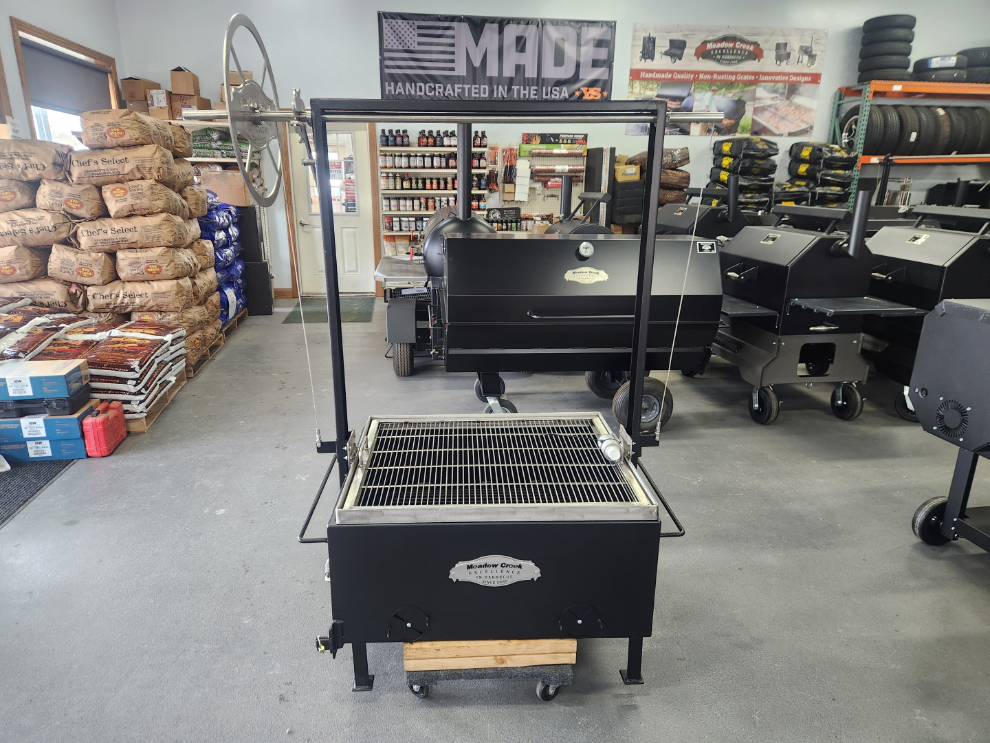 New 2026 Meadow Creek SMFP34 BBQ Patio Fire Pit