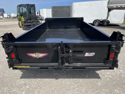 New 2026 H&H Black 62"x10' 7k Single Ram Homeowner Dump Trailer