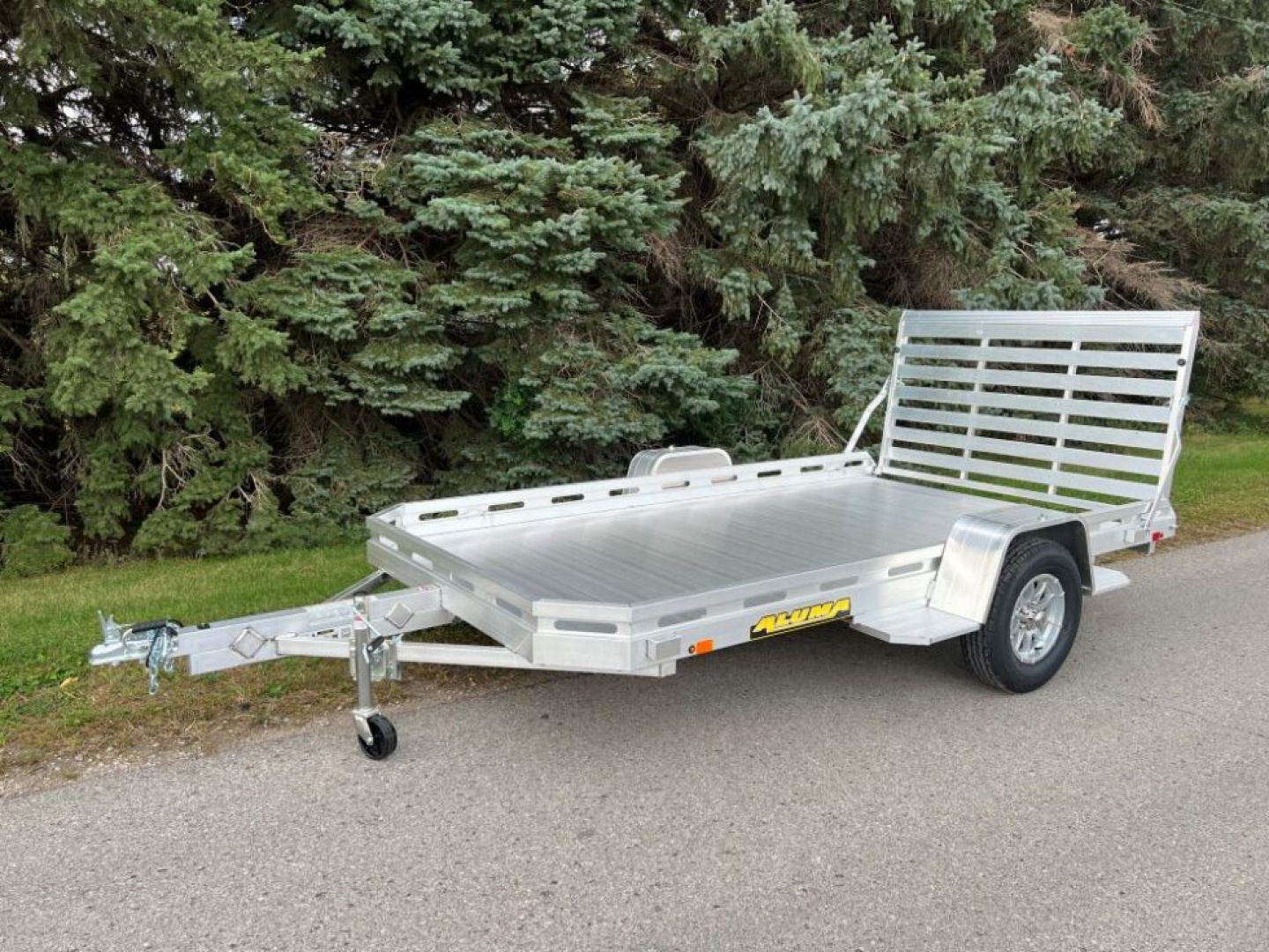 New 2027 Aluma 7712H-S-BT Utility Trailer / ALL ALUMINUM / 77" WIDE X 144" LONG