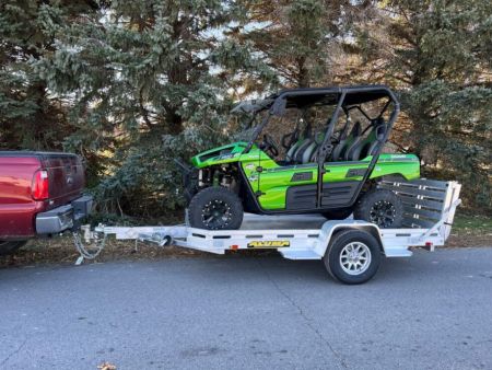 New 2027 Aluma 7712H-S-BT Utility Trailer / ALL ALUMINUM / 77  WIDE X 144  LONG