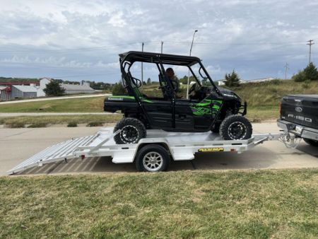 New 2027 Aluma 7712H-S-BT Utility Trailer / ALL ALUMINUM / 77" WIDE X 144" LONG