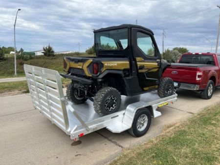 New 2027 Aluma 7712H-S-BT Utility Trailer / ALL ALUMINUM / 77" WIDE X 144" LONG