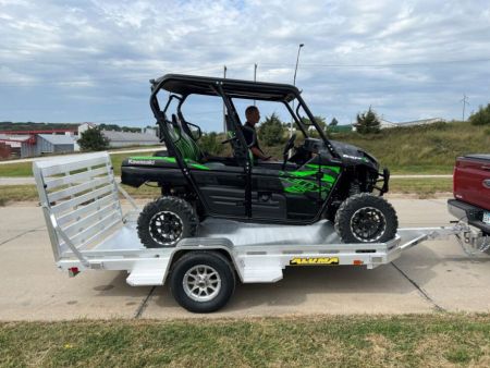 New 2027 Aluma 7712H-S-BT Utility Trailer / ALL ALUMINUM / 77" WIDE X 144" LONG