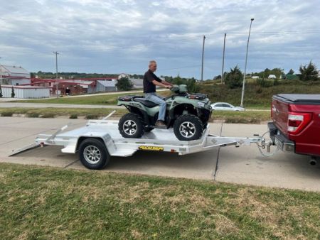 New 2027 Aluma 7712H-S-BT Utility Trailer / ALL ALUMINUM / 77" WIDE X 144" LONG
