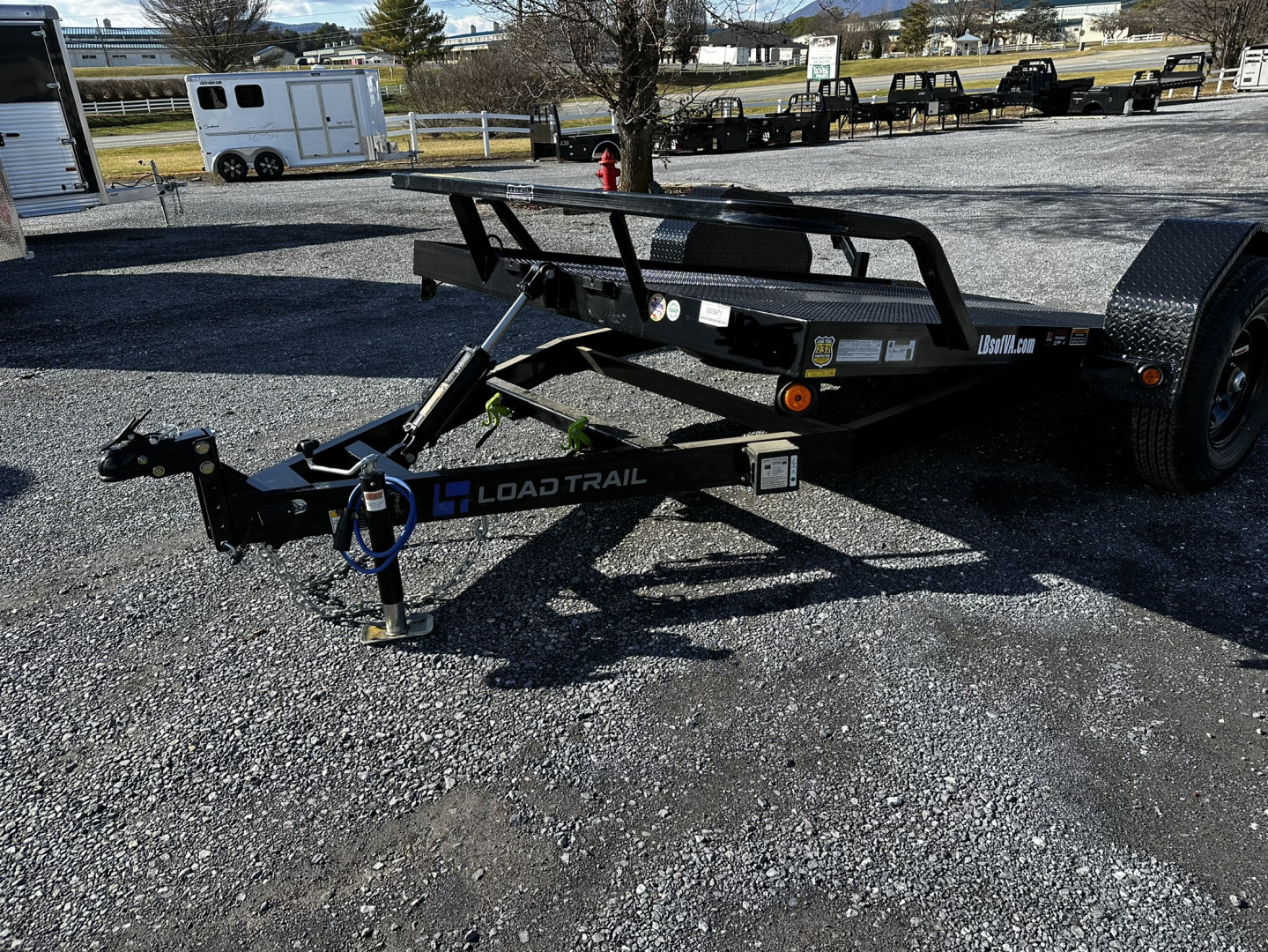 New 2026 Load Trail 12' Single Axle Scissor Hauler Equipment Trailer