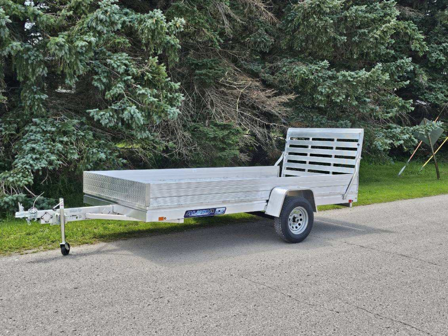 New 2026 Aluma 6812H-ESA-S-TG Utility Trailer / ALL ALUMINUM / 69" WIDE X 12' LONG