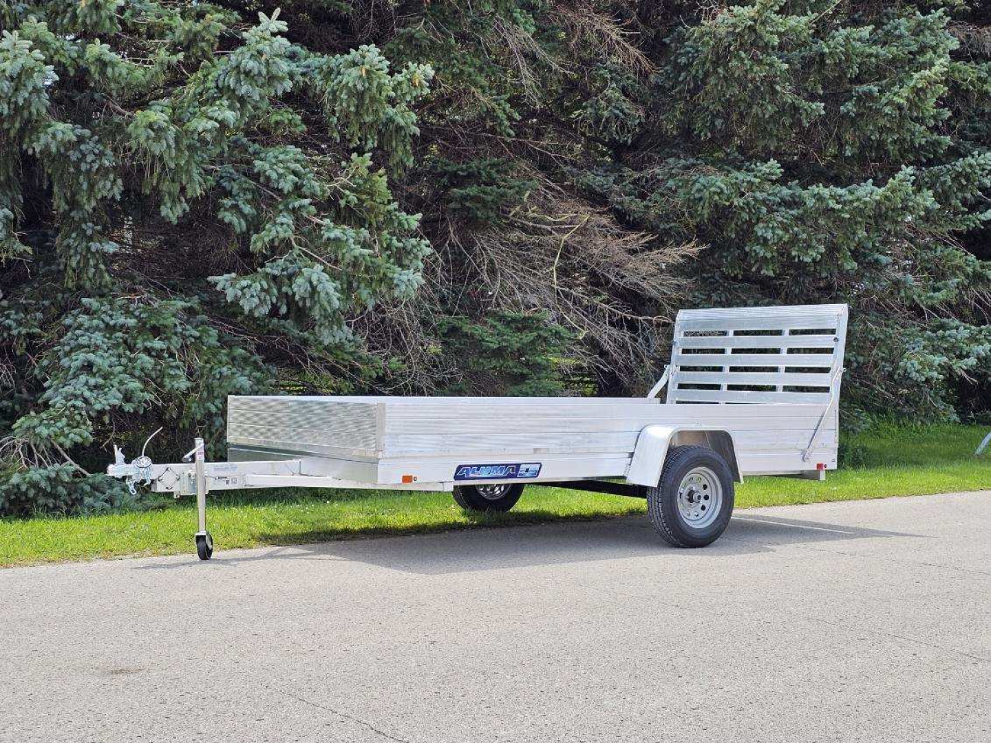 New 2026 Aluma 7810ESA-S-TG Utility Trailer/ ALL Aluminum / 78" Wide X 10' Long / 12" Solid Side Kit