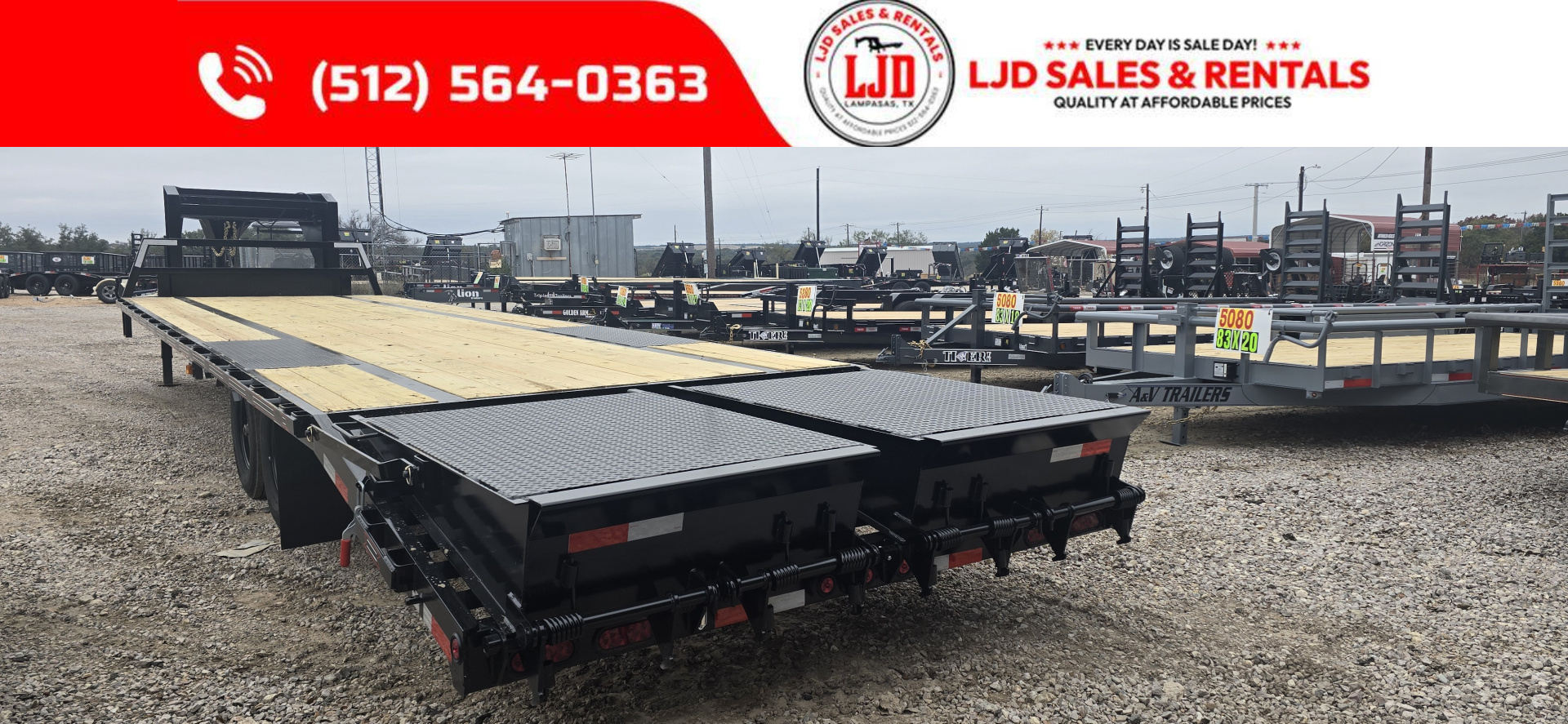New 2026 Coffee Creek - Gooseneck Flatbed Trailer 33' - 17900 GVWR