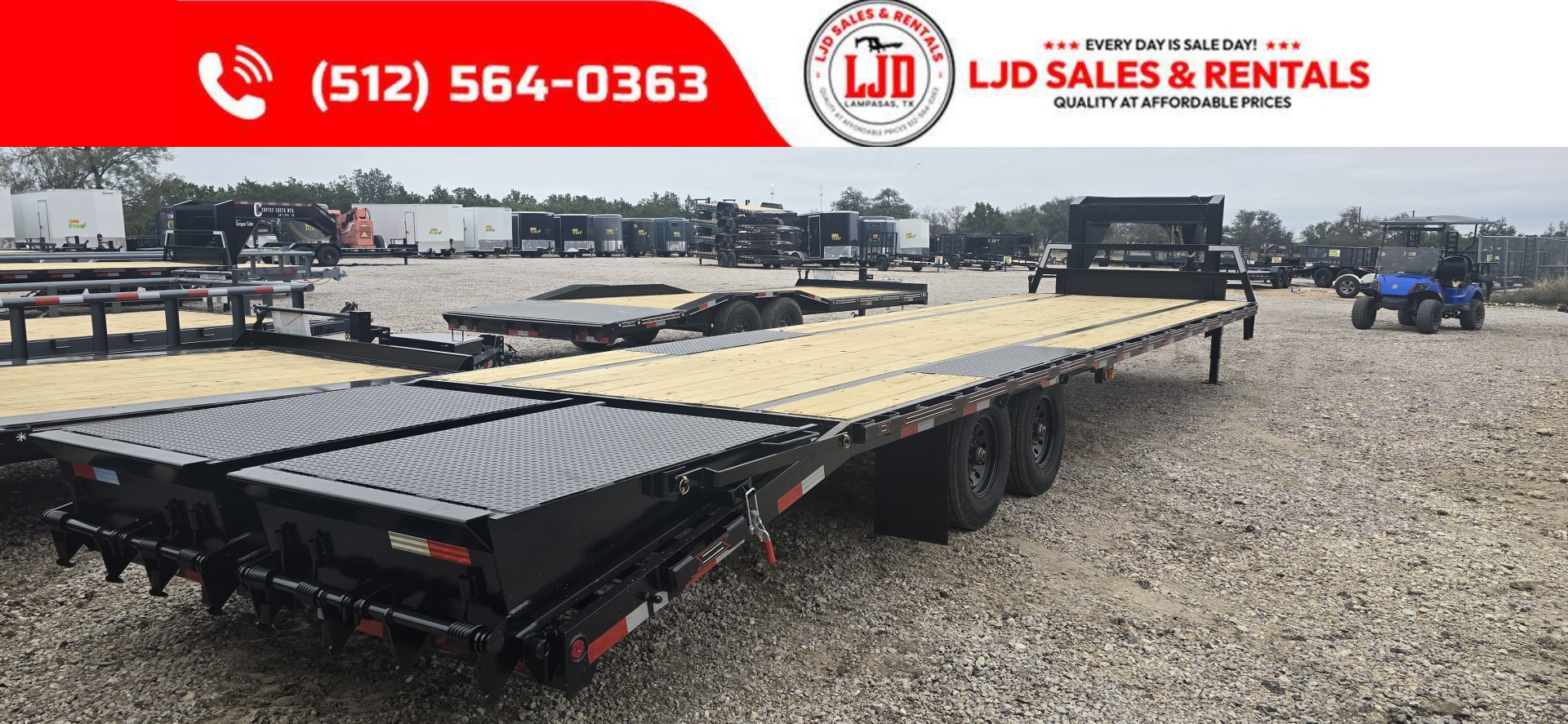 New 2026 Coffee Creek - Gooseneck Flatbed Trailer 33' - 17900 GVWR