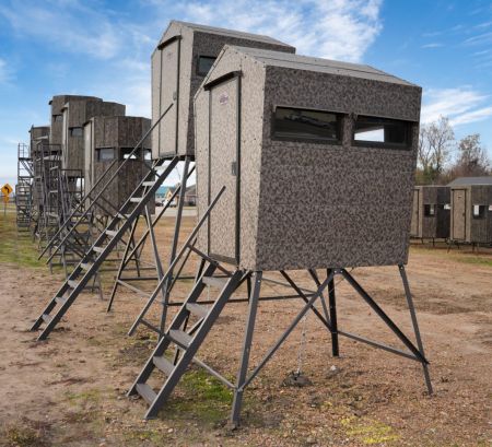 New 2025 MB Ranch King Blinds MB RANCH KING LITTLE BUCK GROUND BLIND WITH 8 FT LADDER WITH HANDRAIL Other