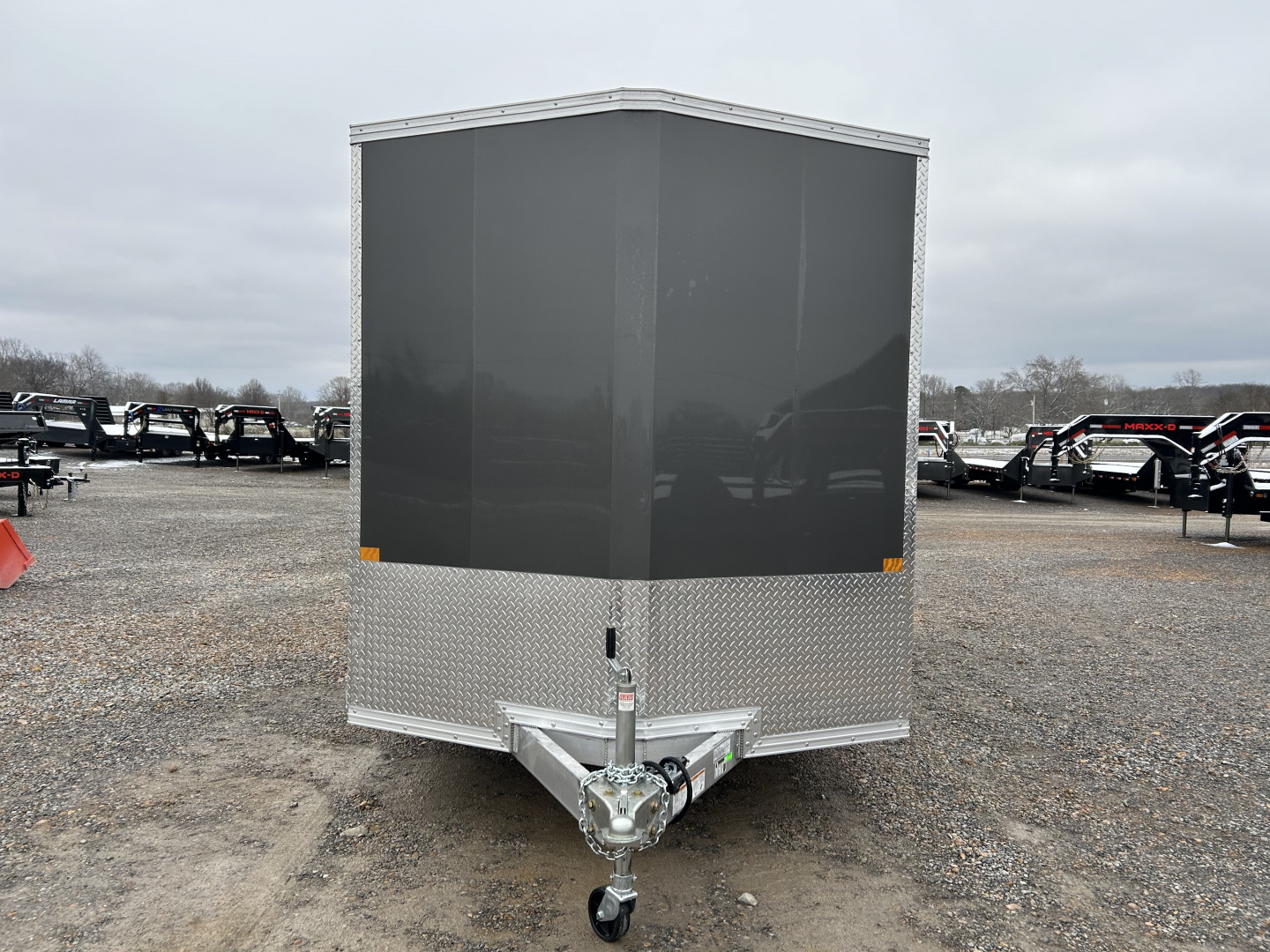 New 2026 ALCOM 7'x14' Aluminum Enclosed Trailer
