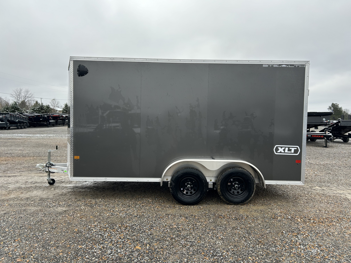 New 2026 ALCOM 7'x14' Aluminum Enclosed Trailer
