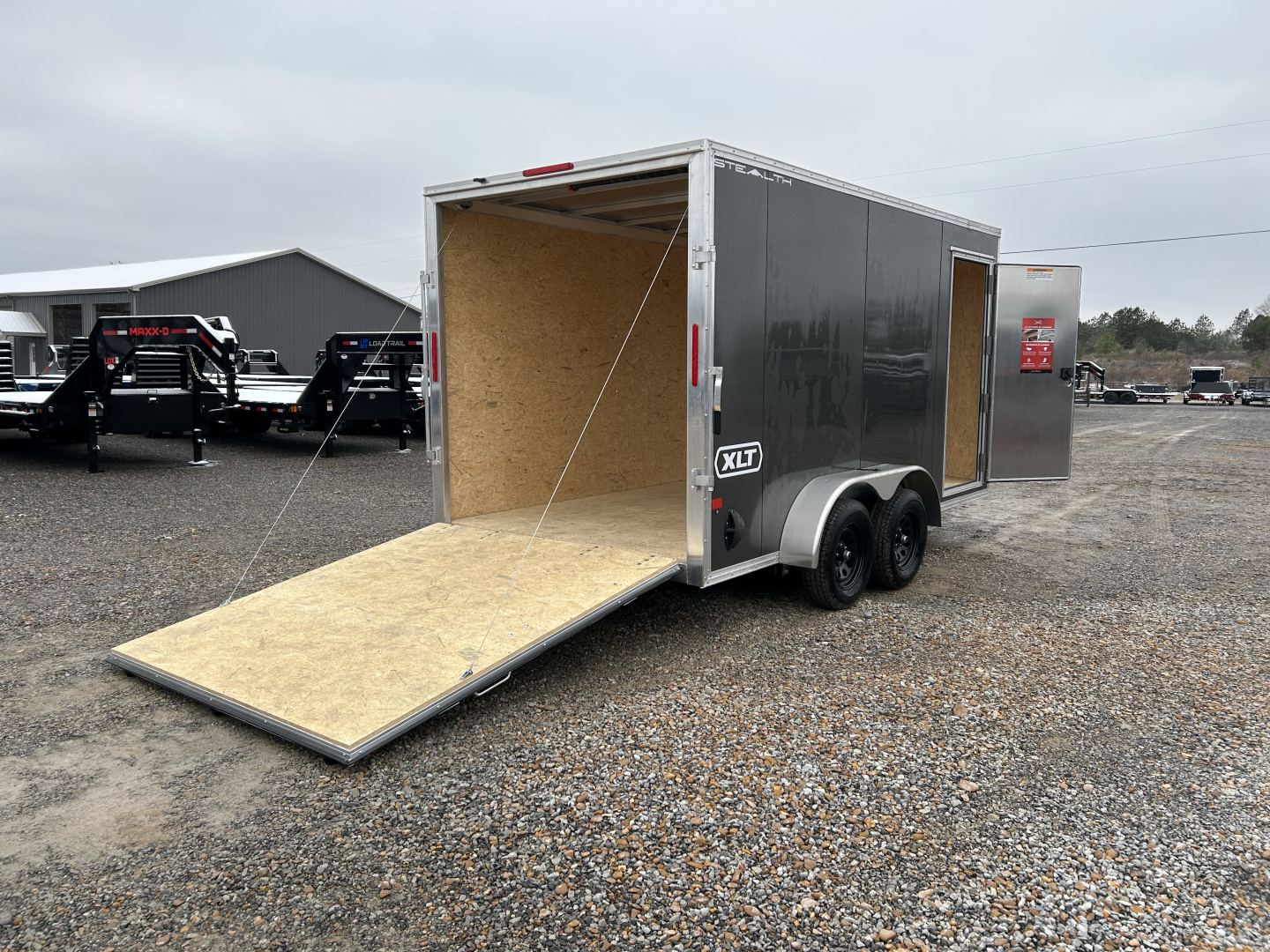 New 2026 ALCOM 7'x14' Aluminum Enclosed Trailer