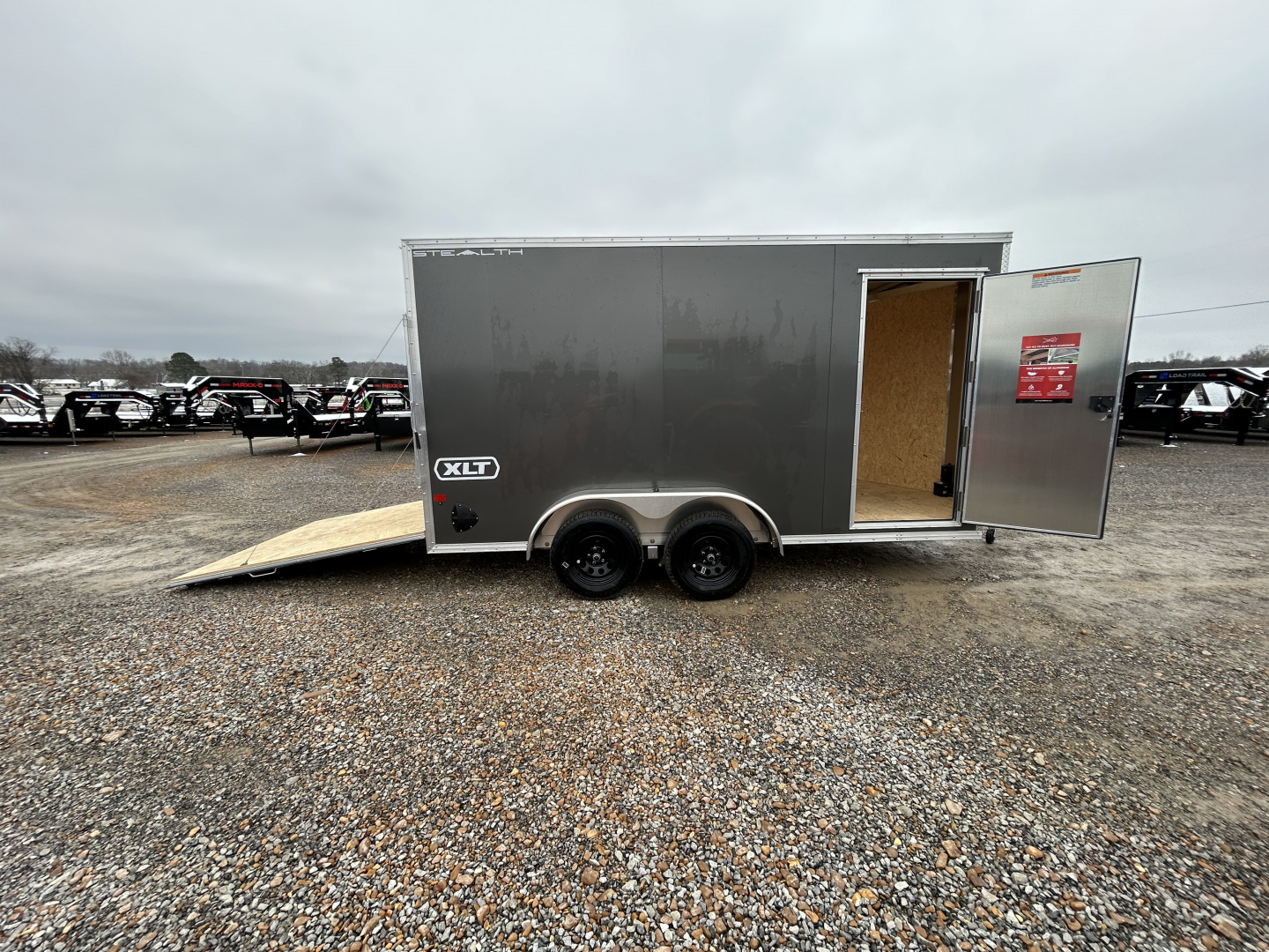 New 2026 ALCOM 7'x14' Aluminum Enclosed Trailer