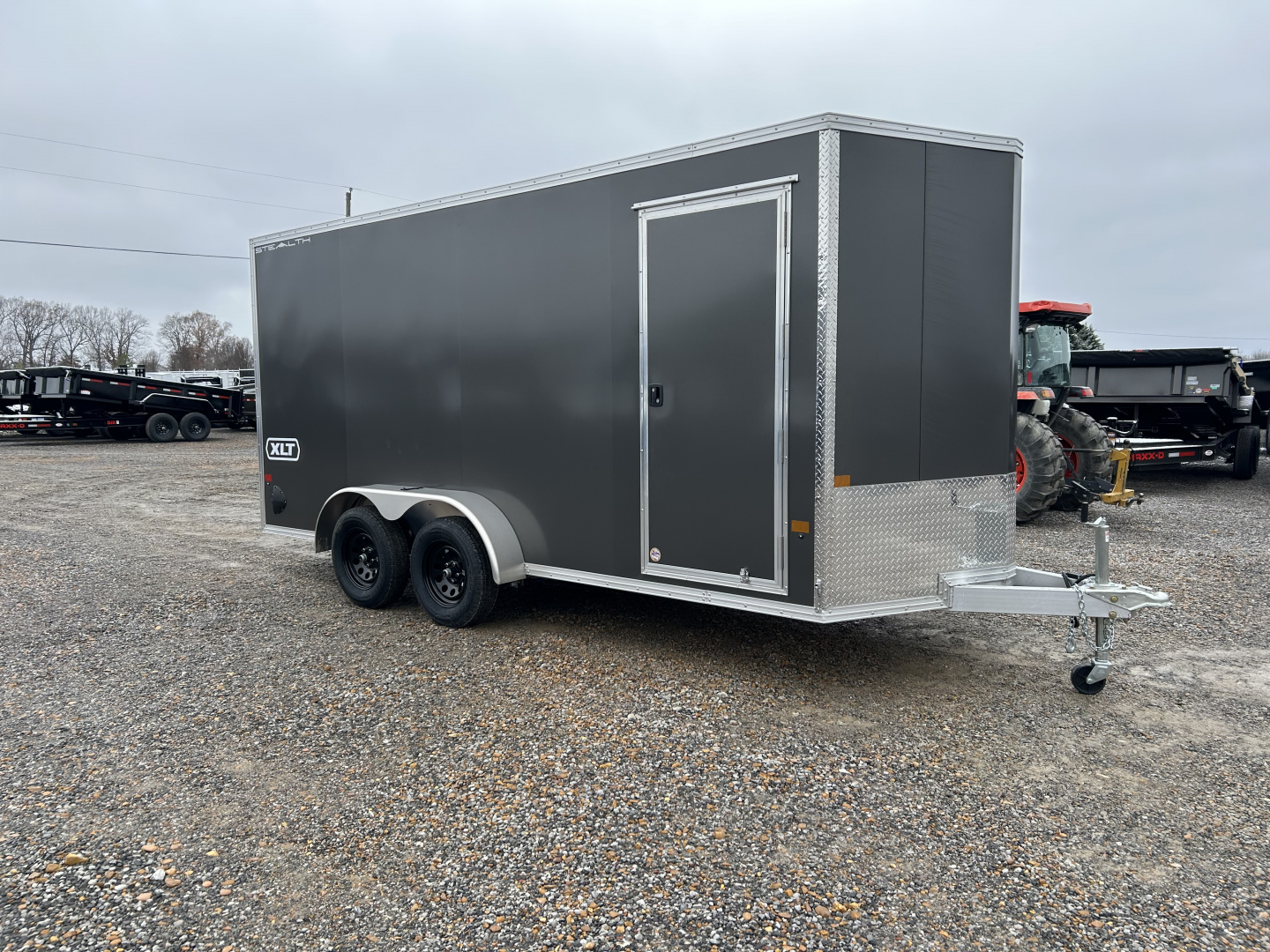 New 2026 ALCOM 7'x16' Aluminum Enclosed Trailer