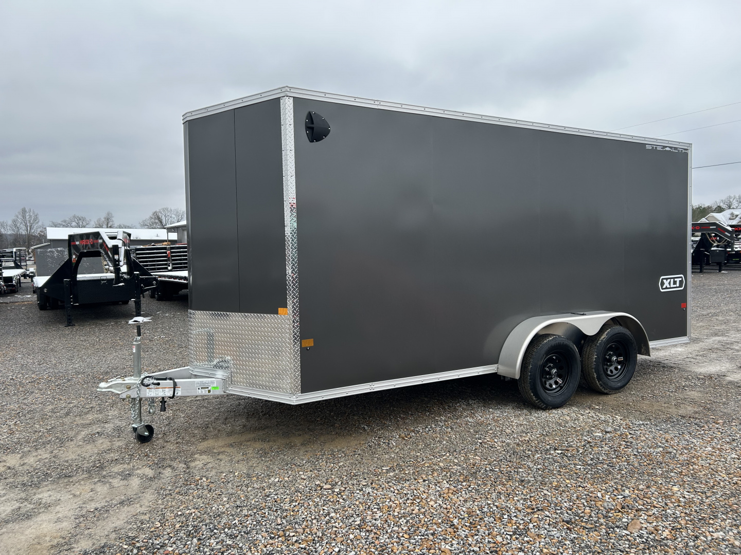 New 2026 ALCOM 7'x16' Aluminum Enclosed Trailer