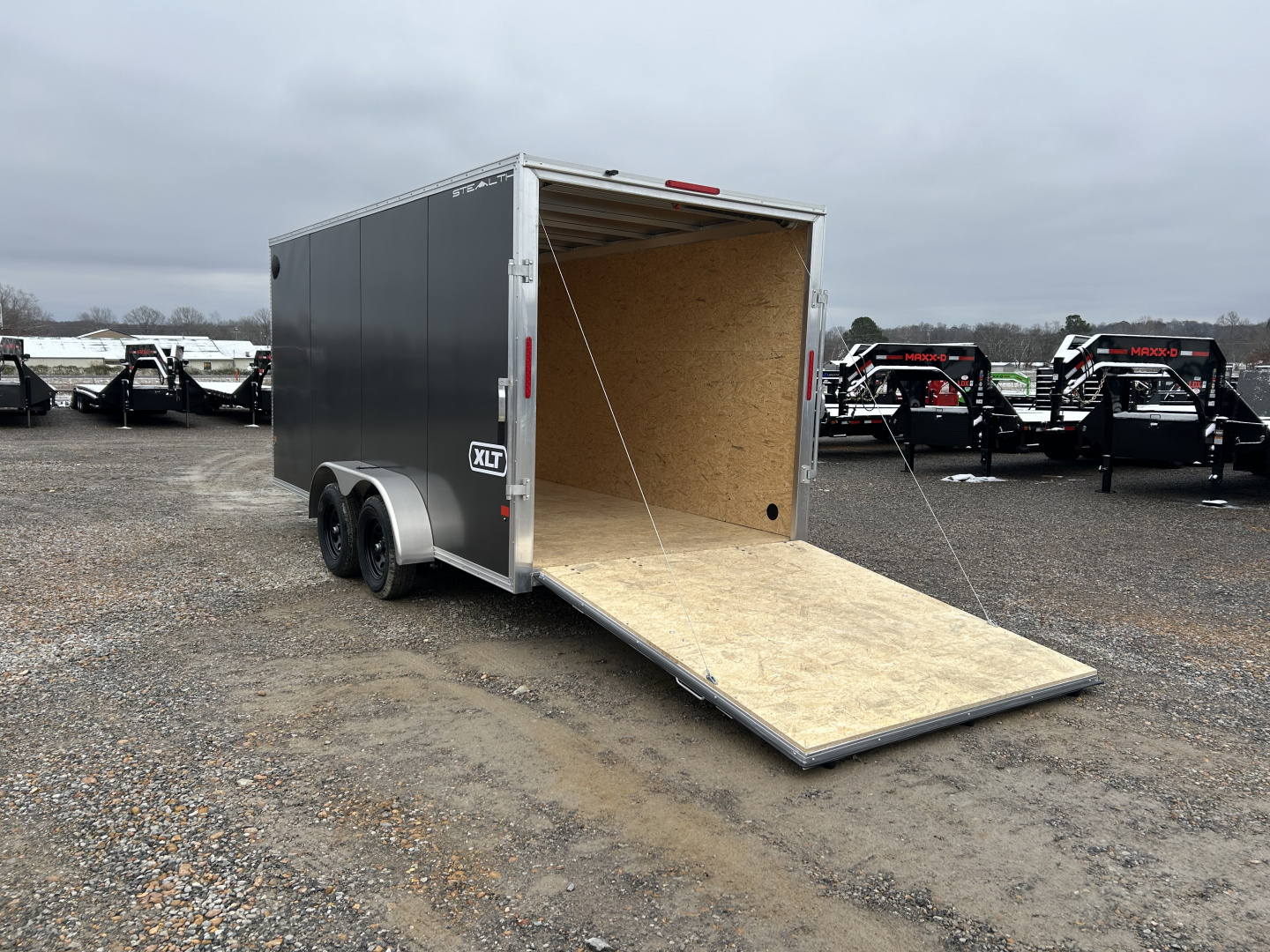 New 2026 ALCOM 7'x16' Aluminum Enclosed Trailer