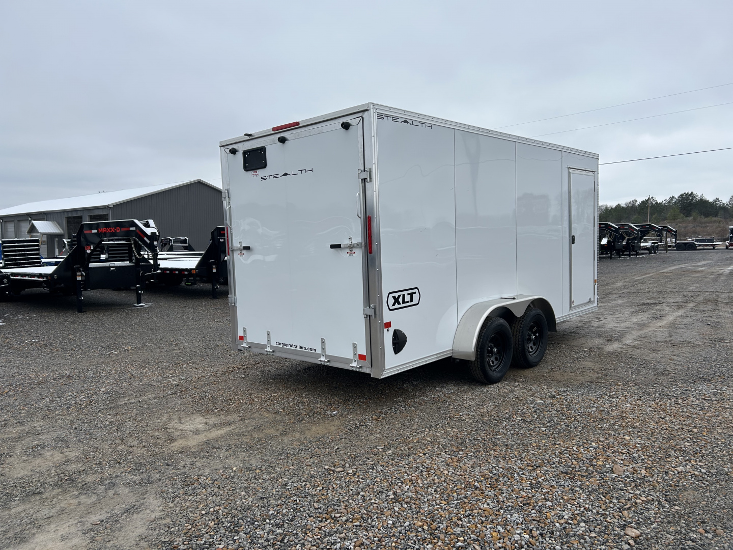New 2026 ALCOM 7'x16' Aluminum Enclosed Trailer