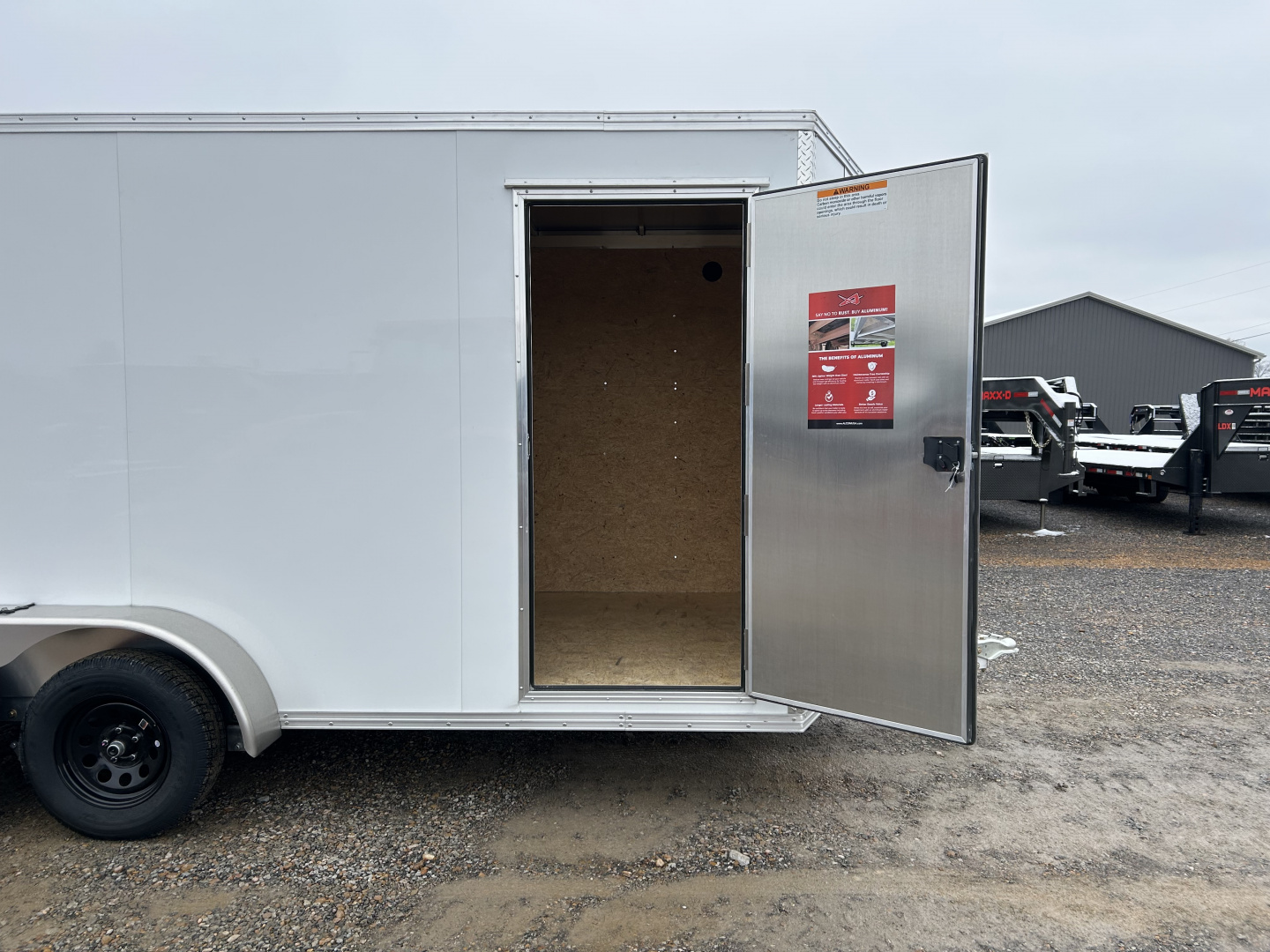 New 2026 ALCOM 7'x16' Aluminum Enclosed Trailer