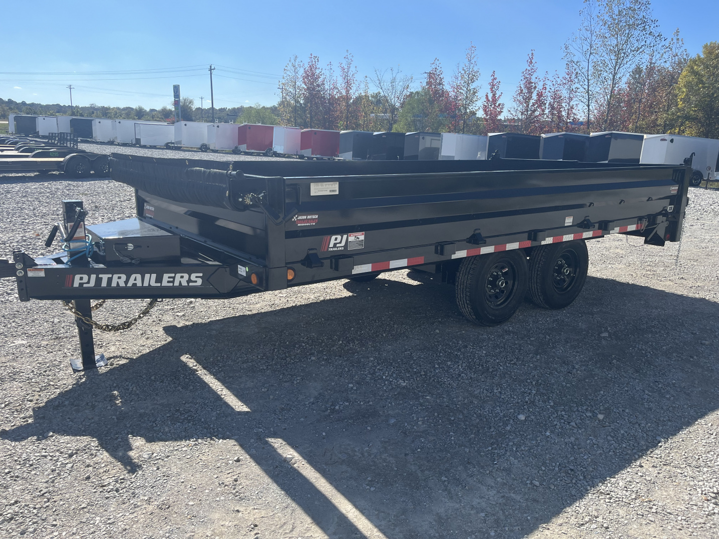 New 2026 PJ Trailers D8J1672BSSK DECKOVER DUMP W/FOLD DOWN SIDES