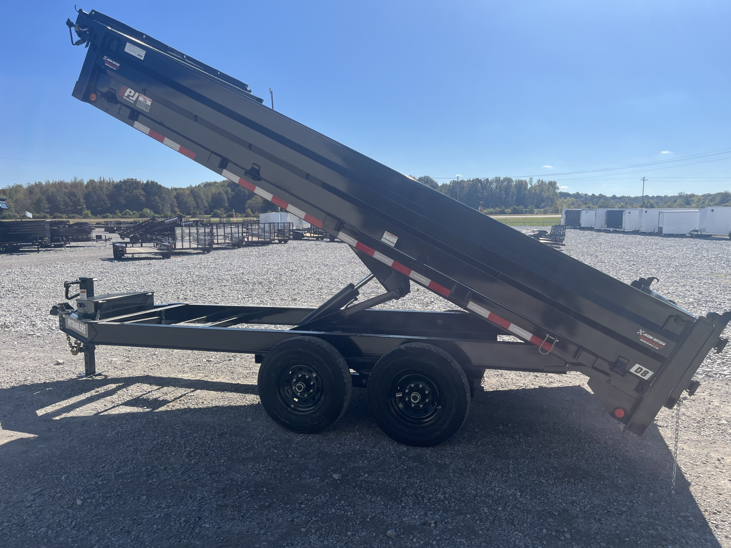 New 2026 PJ Trailers D8J1672BSSK DECKOVER DUMP W/FOLD DOWN SIDES