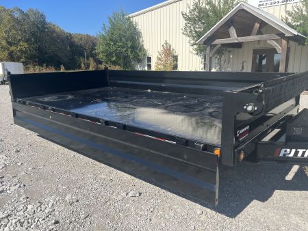 New 2026 PJ Trailers D8J1672BSSK DECKOVER DUMP W/FOLD DOWN SIDES