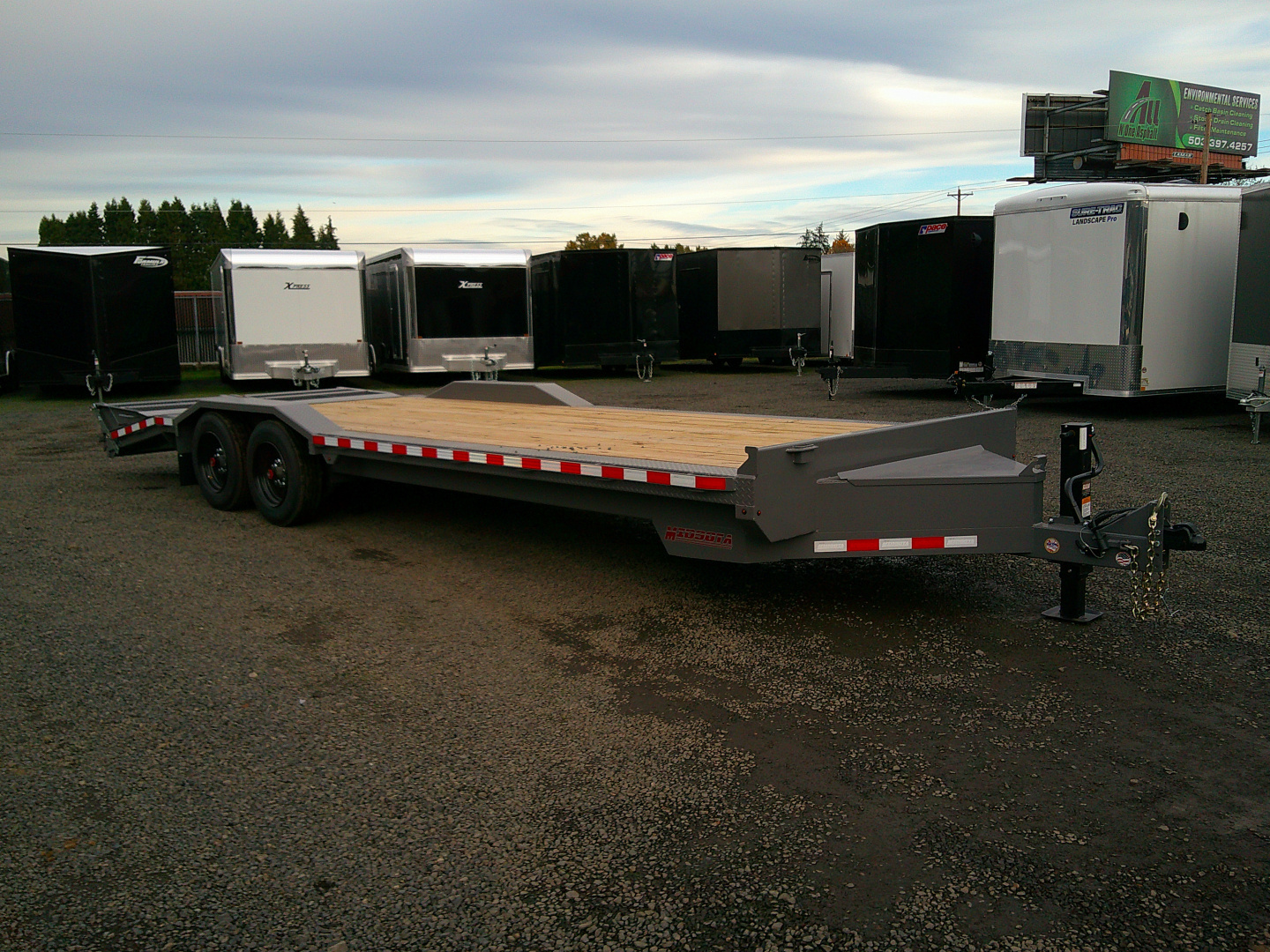 New 2025 Midsota 8.5x24 (18+6) Tilt Equipment Trailer