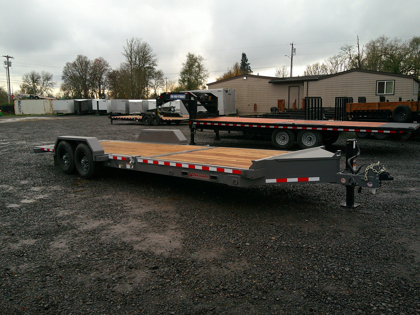 New 2025 Midsota 7x24 ( 16+8) Split Tilt Equipment Trailer