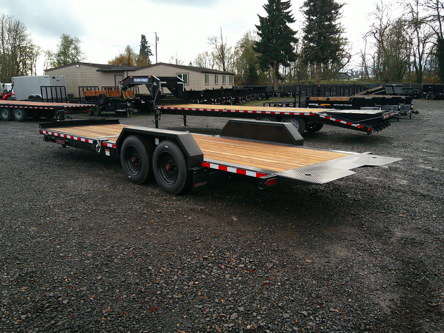 New 2025 Midsota 7x24 (18+8) Split Tilt Equipment Trailer
