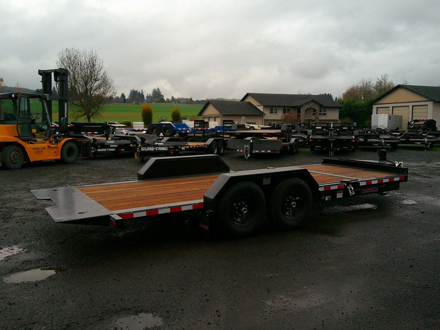 New 2026 Midsota 7x20 (16+4) 17.6 Split Tilt Equipment Trailer