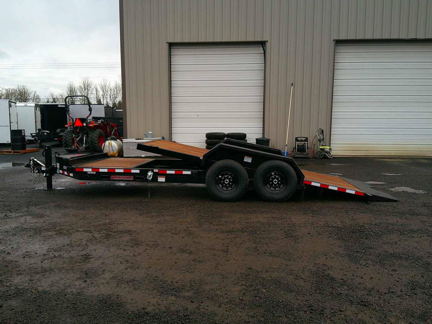 New 2026 Midsota 7x20 (16+4) 17.6 Split Tilt Equipment Trailer