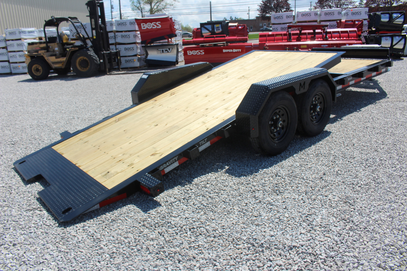 New 2026 Moritz 7' x 16' + 6' Low Pro - Gravity Tilt - Tilt Trailer - 14000# GVW